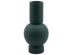 Edg Vase Kugekvase mit Fuss Dunkelgrün H: 36 cm  | Schubiger Möbel