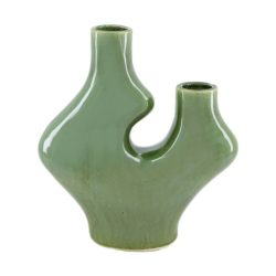 Decofinder Vase Keramik, Grün H: 26 cm  | Schubiger Möbel