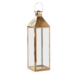 Edg Laterne Metall Gold H: 107 cm  | Schubiger Möbel