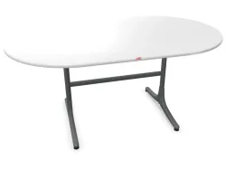 Schaffner Gartentisch Schaffhausen Oval Weiss | Schubiger Möbel