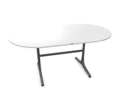 Schaffner Gartentisch Schaffhausen Oval Weiss | Schubiger Möbel
