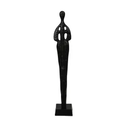 Decofinder Figur Statue, Schwarz  | Schubiger Möbel