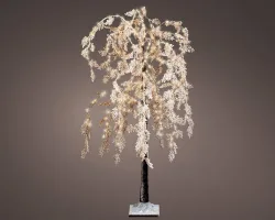 Gilde Weihnachtsbaum Zypresse, 360 Led, Braun H: 180 cm  | Schubiger Möbel