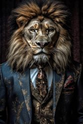 image LAND Canvas Stylish Lion  | Schubiger Möbel