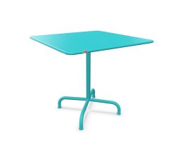 Schaffner Metall-Tisch Rigi Quadratisch Blau | Schubiger Möbel