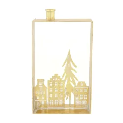 Decofinder Kerzenhalter Metall, Gold H: 30 cm  | Schubiger Möbel