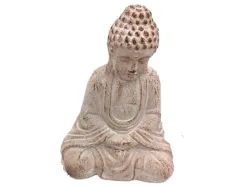 Decofinder Figur Buddha Sumana Sand Beige | Schubiger Möbel