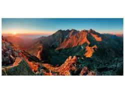 image LAND Digitaldruck auf Acrylglas Berge im Sonnenaufgang  | Schubiger Möbel