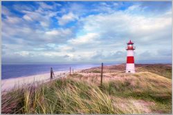 image LAND Bild mit Rahmen Leuchtturm Sylt, List Ost 1  | Schubiger Möbel