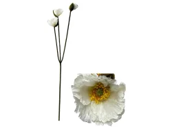 Decofinder Kunstblumen Mohn Weiss Weiss | Schubiger Möbel