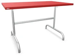 Schaffner Metall-Tisch Säntis Feuerverzinkt Rot | Schubiger Möbel