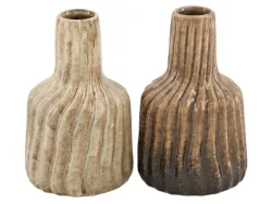 Decofinder Vase Keramik Braun H: 12 cm  | Schubiger Möbel