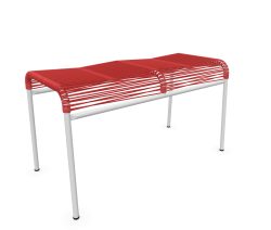 Schubiger Möbel, Schaffner Spaghetti-2er-Hocker Säntis Feuerverzinkt Rot | Schubiger Möbel