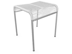 Schaffner Spaghetti-Hocker Säntis Hoch Feuerverzinkt Weiss | Schubiger Möbel