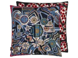 Designers Guild Kissen Omnitribe - Azur Mehrfarbig | Schubiger Möbel