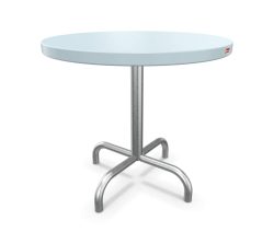 Schaffner Metall-Beistelltisch Säntis Feuerverzinkt, Rund Blau | Schubiger Möbel