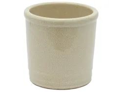 Edg Pflanzengefäss Übetopf Keramik Cremè H: 18 cm  | Schubiger Möbel