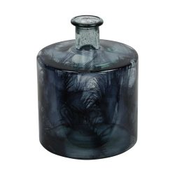 Decofinder Vase Recyclingglas, Blau  | Schubiger Möbel