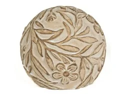 Decofinder Kugel Blätter und Blumen Sand Beige | Schubiger Möbel