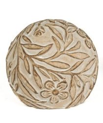 Decofinder Kugel Blätter und Blumen Sand Beige | Schubiger Möbel