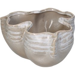 Kersten Vase Keramik, Beige H: 14 cm  | Schubiger Möbel