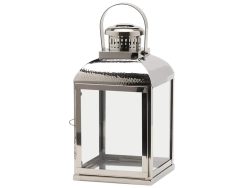 Edg Laterne Metall Silber H: 44 cm Grau | Schubiger Möbel