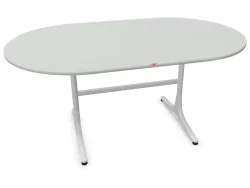 Schaffner Gartentisch Schaffhausen Oval Grau | Schubiger Möbel