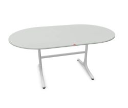 Schaffner Gartentisch Schaffhausen Oval Grau | Schubiger Möbel