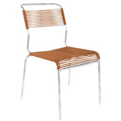 Schaffner Spaghetti-Stuhl Säntis Feuerverzinkt Braun | Schubiger Möbel