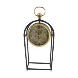 Decofinder Uhr Metall, Schwarzgold  | Schubiger Möbel