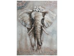image LAND Bild Elefant mit Blumen  | Schubiger Möbel