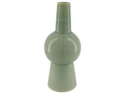 Dijk Vase Keramik, Blau-Grau H: 37 cm  | Schubiger Möbel