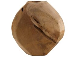 Dijk Vase Teakholz, Unikat H: 23 cm  | Schubiger Möbel