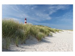 image LAND Digitaldruck auf Acrylglas Leuchtturm am Strand  | Schubiger Möbel
