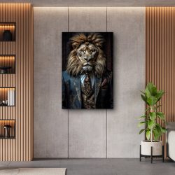 image LAND Alubild Stylish Lion  | Schubiger Möbel