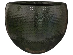 Decofinder Gefäss Thom, Metall, Waldgrün H: 56 cm  | Schubiger Möbel