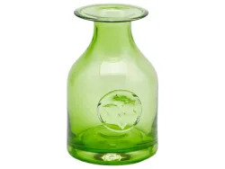 Edg Vase Flaschenvase mit Wappen Grün H: 15 cm Grün | Schubiger Möbel