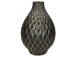 Kersten Vase Schwarz H: 31 cm  | Schubiger Möbel