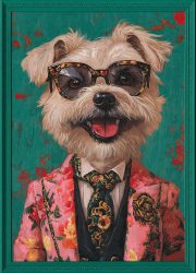image LAND Gemälde Flower Dressed Westie  | Schubiger Möbel