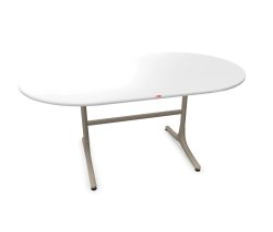 Schaffner Gartentisch Schaffhausen Oval Weiss | Schubiger Möbel
