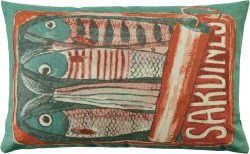 Sander AG Kissenhülle Scatola, Petrol 40 x 60 cm  | Schubiger Möbel