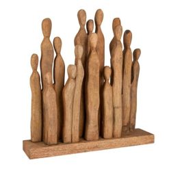 Decofinder Figur Menschengruppe, Mangoholz  | Schubiger Möbel