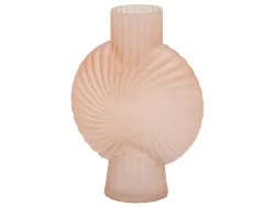 Edg Vase Glasstrahlen Blassrosa H: 25 cm Rosa | Schubiger Möbel