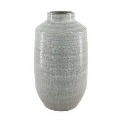 Decofinder Vase Keramik, Hellgrau H: 33 cm  | Schubiger Möbel