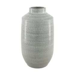 Decofinder Vase Keramik, Hellgrau H: 33 cm  | Schubiger Möbel
