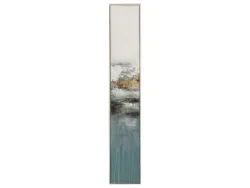 image LAND Bild Slim Abstrakt mit Gold, Rosa und Blau 2 Gelb | Schubiger Möbel