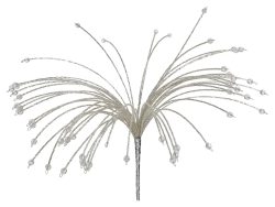 Kersten Kunstblume Perlenbüschel Silber H: 58 cm  | Schubiger Möbel