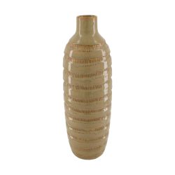 Decofinder Vase Flasche, Keramik, Hellbraun  | Schubiger Möbel