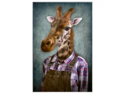 image LAND Bild mit Rahmen Giraffe mit Latzhose  | Schubiger Möbel