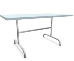 Schaffner Metall-Tisch Säntis Feuerverzinkt Blau | Schubiger Möbel